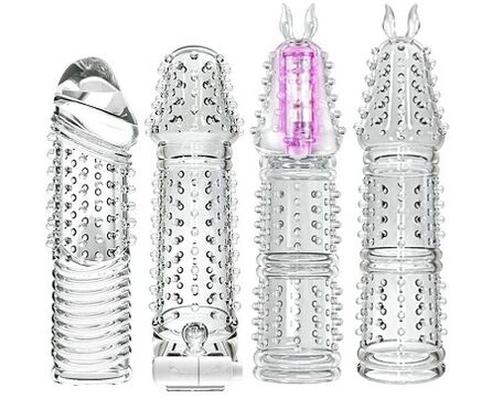 Nozzles on the penis to increase it