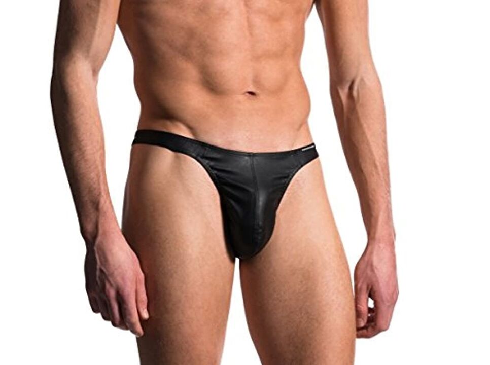 Man with enlarged penis