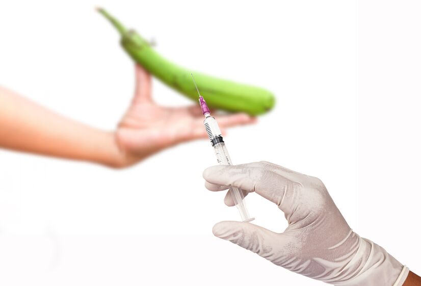 Penis enlargement injection