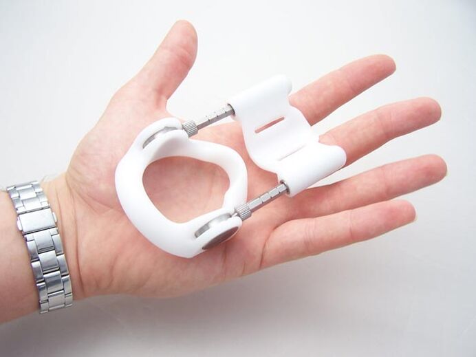 Extender for penis thickening